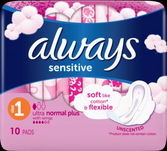 Always sensitive hygienické vložky 10ks normal plus